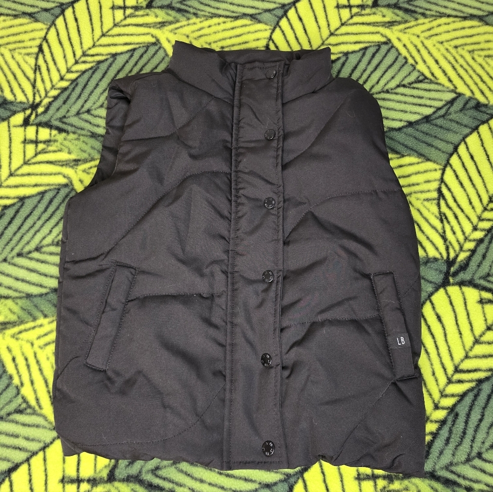 Little Bipsy Black Kids Puffer Vest